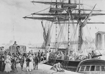 Embarquement pour un exil sans retour de Charles X et de sa famille