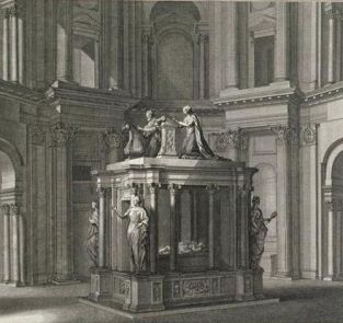Tombeau d‘Henri II et de Catherine de Médicis dans la rotonde des Valois