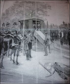 Le Petit Parisien du 3 juin 1894. Le corps d’Emile Henry arrive à Ivry.