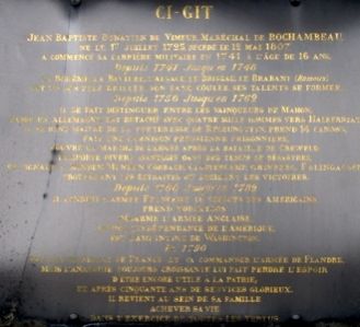 ROCHAMBEAU Jean-Baptiste de Vimeur de - Tombes Sépultures dans les ...